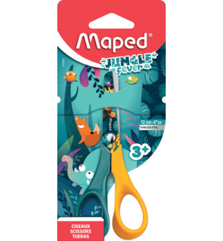 Scissors 12cm Jungle Fever Vivo Blister  MAPED 472000
